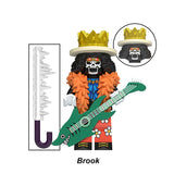 Load image into Gallery viewer, Brook One Piece LEGO-compatible custom brick minifigure toy