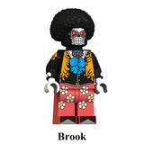Load image into Gallery viewer, Brook One Piece LEGO-compatible custom brick minifigure toy