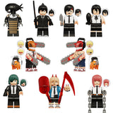 Load image into Gallery viewer, Chainsaw Man minifigures character lineup LEGO-compatible brick toy set 1