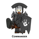 Load image into Gallery viewer, Commander_the-lord-of-the-rings-uruk-hai-warriors-custom-minifigures-set-with-weapons