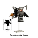 Load image into Gallery viewer, Female-special-forces-Compatible-Lego-Minifigure