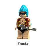 Load image into Gallery viewer, Franky One Piece LEGO-compatible custom brick minifigure