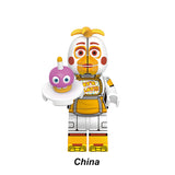Load image into Gallery viewer, Funtime_Chica_FNAF_LEGO_Custom_Brick_Minifigure_Toy_Series_2