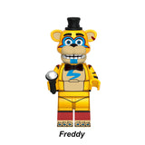 Load image into Gallery viewer, Glamrock_Freddy_FNAF_LEGO_Custom_Brick_Minifigure_Toy_Series_2