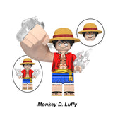Load image into Gallery viewer, Monkey D. Luffy One Piece LEGO-compatible brick minifigure