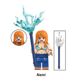 Load image into Gallery viewer, Nami One Piece LEGO-compatible custom brick minifigure