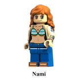 Load image into Gallery viewer, Nami One Piece LEGO-compatible custom brick minifigure