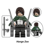 Load image into Gallery viewer, Hange Zoe Attack On Titan LEGO-compatible minifigure | custom brick toy figure