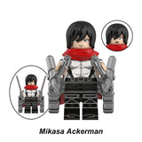 Load image into Gallery viewer, Mikasa Ackerman Attack On Titan LEGO-compatible minifigure | custom brick toy figure