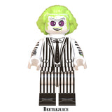 Load image into Gallery viewer, Beetlejuice custom building block minifigure toy detail shot.