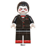 Load image into Gallery viewer, Billy the Puppet Saw custom brick minifigure horror toy.