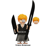 Load image into Gallery viewer, Ichigo Kurosaki With Hollow Mask Bleach LEGO-compatible minifigure | custom brick toy figure
