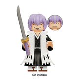 Load image into Gallery viewer, Gin Ichimaru Bleach LEGO-compatible minifigure | custom brick toy figure