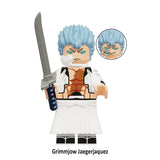 Load image into Gallery viewer, Grimmjow Jaegerjaquez Bleach LEGO-compatible minifigure | custom brick toy figure