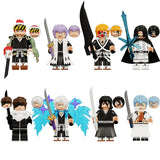 Load image into Gallery viewer, Bleach minifigure set Ichigo Kurosaki, Rukia Kuchiki, Renji Abarai LEGO-compatible building block toys | 8-piece set