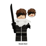 Load image into Gallery viewer, Sosuke Aizen Bleach LEGO-compatible minifigure | custom brick toy figure