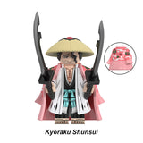 Load image into Gallery viewer, Shunsui Kyoraku Bleach LEGO-compatible minifigure | custom brick toy figure