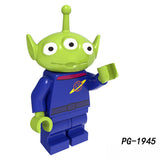 Load image into Gallery viewer, Little Green Men Aliens Toy Story LEGO-compatible minifigure | custom brick minifigures