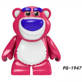 Load image into Gallery viewer, Lots-o'-Huggin' Bear Lotso Toy Story LEGO-compatible minifigure | custom brick minifigures