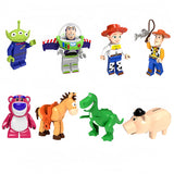 Load image into Gallery viewer, Buzz Lightyear Anime Brick minifigure set Woody, Jessie, Buzz, Rex LEGO-compatible building block toys | 8-piece set