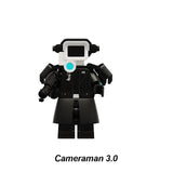 Load image into Gallery viewer, Cameraman 3.0 Skibidi custom minifigure brick figure