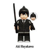 Load image into Gallery viewer, Aki Hayakawa Chainsaw Man LEGO-compatible minifigure custom anime brick toy