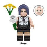 Load image into Gallery viewer, Reze Bomb Girl Chainsaw Man LEGO-compatible minifigure | custom brick toy figure