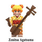 Load image into Gallery viewer, Zenitsu Agatsuma Demon Slayer LEGO-compatible minifigure | custom brick toy figure