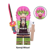 Load image into Gallery viewer, Mitsuri Kanroji Demon Slayer LEGO-compatible minifigure | custom brick toy figure