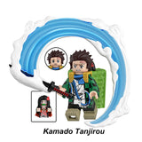 Load image into Gallery viewer, Tanjiro Kamado Water Breathing Demon Slayer LEGO-compatible minifigure | custom brick toy figure