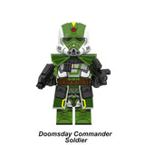 Load image into Gallery viewer, Doomsday Commander Soldier Battle Damaged Custom LEGO-compatible minifigure | custom brick minifigures
