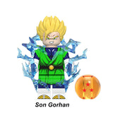 Load image into Gallery viewer, Son Gohan Dragon Ball LEGO-compatible minifigure | custom brick toy figure