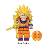 Load image into Gallery viewer, Son Goku Dragon Ball LEGO-compatible minifigure | custom brick toy figure