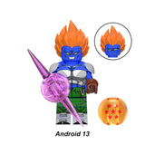 Load image into Gallery viewer, Android Dragon Ball LEGO-compatible minifigure | custom brick toy figure
