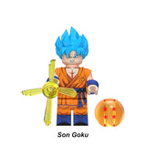 Load image into Gallery viewer, Son Goku Dragon Ball LEGO-compatible minifigure | custom brick toy figure