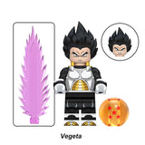 Load image into Gallery viewer, Vegeta Dragon Ball LEGO-compatible minifigure | custom brick toy figure