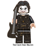 Load image into Gallery viewer, Eric Draven The Crow custom brick minifigure from Horror Movie Series 1 collection.