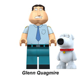 Load image into Gallery viewer, Glenn Quagmire and Brian Griffin dog Family Guy LEGO-compatible minifigure