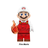 Load image into Gallery viewer, Fire Mario Super Mario Series 2 LEGO-compatible custom brick minifigure