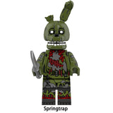 Load image into Gallery viewer, Springtrap Fnaf LEGO-compatible minifigure | custom brick toy figure