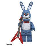 Load image into Gallery viewer, Bonnie Five Nights at Freddy's LEGO-compatible minifigure | custom brick minifigures