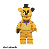 Load image into Gallery viewer, Golden Freddy Five Nights at Freddy's LEGO-compatible minifigure | custom brick minifigures
