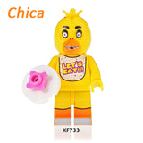 Load image into Gallery viewer, Chica The Five Nights at Freddy's LEGO-compatible minifigure | custom brick minifigures