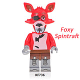 Load image into Gallery viewer, Foxy The Five Nights at Freddy's LEGO-compatible minifigure | custom brick minifigures