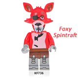 Load image into Gallery viewer, Foxy The Five Nights at Freddy's LEGO-compatible minifigure | custom brick minifigures