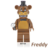 Load image into Gallery viewer, Freddy Fazbear Five Nights at Freddy's LEGO-compatible minifigure | custom brick minifigures