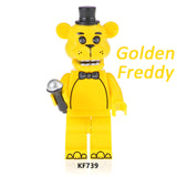 Load image into Gallery viewer, Golden Freddy Five Nights at Freddy's LEGO-compatible minifigure | custom brick minifigures
