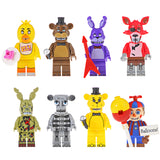 Load image into Gallery viewer, Five Nights at Freddy's minifigure set Freddy Fazbear, Bonnie The, Chica The LEGO-compatible building block toys | 8-piece set