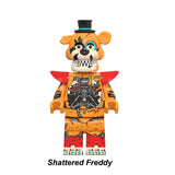 Load image into Gallery viewer, Shattered Freddy Five Nights at Freddy's LEGO-compatible minifigure
