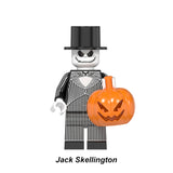 Load image into Gallery viewer, Jack Skellington Nightmare Before Christmas LEGO-compatible minifigure | custom brick minifigures